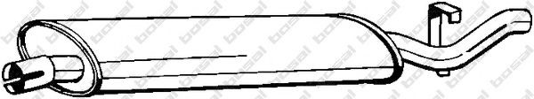 BOSAL Rear silencer Article number: 170-373 cheaply