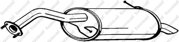 BOSAL Rear silencer Article number: 171-297 cheaply