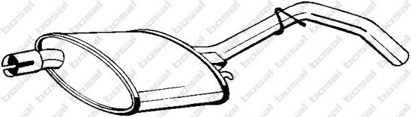 BOSAL Middle silencer Article number: 185-185 cheaply