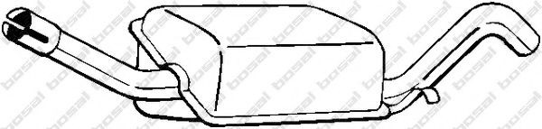 BOSAL Rear silencer Article number: 185-187 cheaply