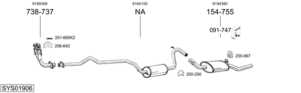 BOSAL Rear silencer Article number: 200-179 cheaply