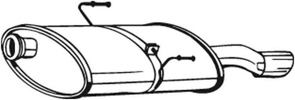 BOSAL Middle silencer Article number: 200-267 cheaply
