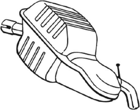 BOSAL Rear silencer Article number: 235-001 cheaply