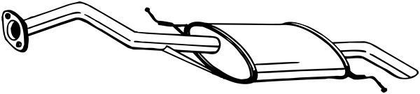 BOSAL Rear silencer Article number: 278-837 cheaply