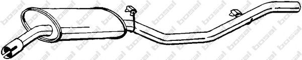 BOSAL Rear silencer Article number: 279-595 cheaply