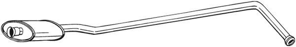 BOSAL Middle silencer Article number: 280-435 cheaply