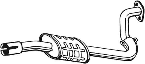 BOSAL Middle silencer Article number: 281-277 cheaply
