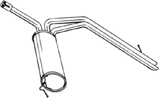 BOSAL Rear silencer Article number: 281-795 cheaply