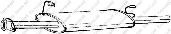 BOSAL Middle silencer Article number: 282-389 cheaply