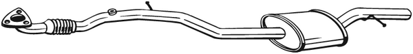 BOSAL Middle silencer Article number: 284-315 cheaply