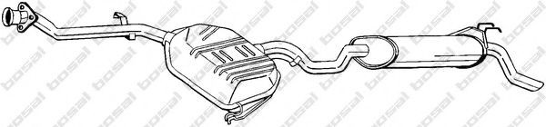 BOSAL Rear silencer Article number: 285-763 cheaply