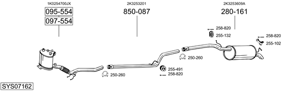 BOSAL Rear silencer Article number: 285-777 cheaply