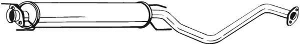 BOSAL Middle silencer Article number: 286-151 cheaply