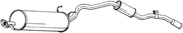 BOSAL Rear silencer Article number: 286-233 cheaply