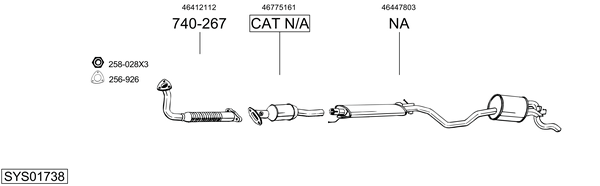 BOSAL Exhaust Pipe Article number: 733-941 cheaply