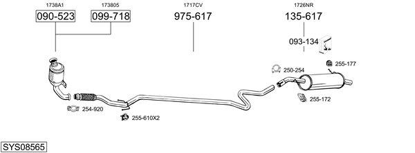 BOSAL Exhaust Pipe Article number: 753-833 cheaply