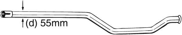 BOSAL 889-003 Repair Pipe, catalytic converter XANTIA 1.9 Turbo D 90 PS Diesel 1998