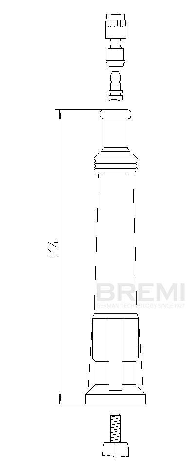 BREMI 13213/5 Plug, spark plug 6 Series 635 CSi 185 PS Petrol 1989