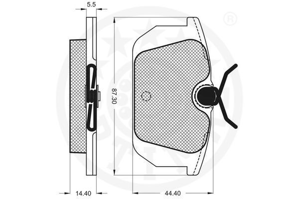 OPTIMAL Tailgate strut Article number: AG-40594 cheaply