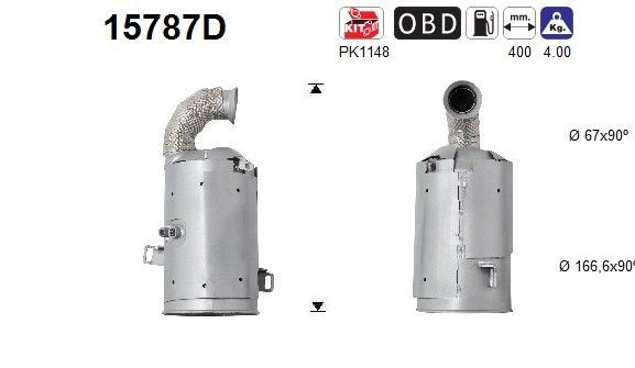 AS Catalytic converter Article number: 15787D cheaply