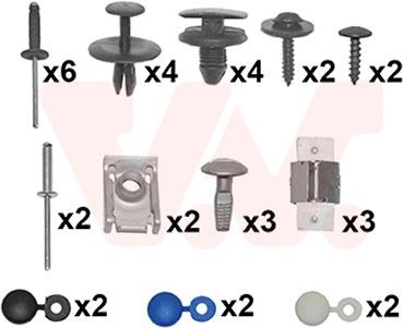 VAN WEZEL 4040794 Mounting Kit, bumper 307 2.0 HDi 107 PS Diesel 2012