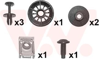 VAN WEZEL Mounting Kit, mud guard Article number: 4060796 cheaply
