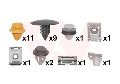VAN WEZEL Mounting Kit, mud guard Article number: 4386796 cheaply