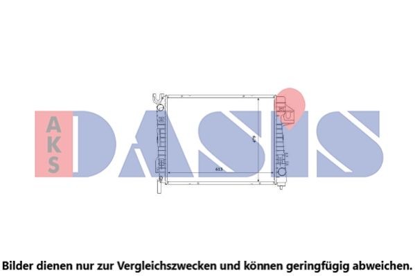 AKS DASIS Engine radiator Article number: 520148N cheaply