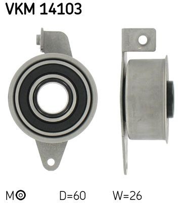 SKF Timing belt tensioner pulley Article number: VKM 14103 cheaply