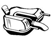 VEGAZ Rear silencer Article number: OS-716EBER cheaply