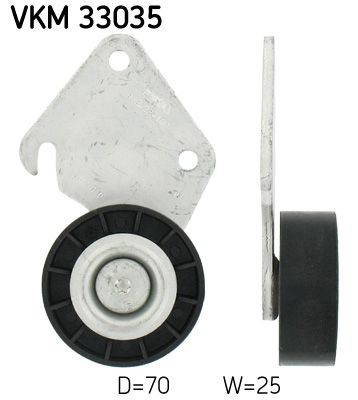 SKF Deflection / Guide Pulley, v-ribbed belt Article number: VKM 33035 cheaply