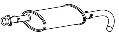 VEGAZ Middle silencer Article number: FTS-325EB/ERN cheaply