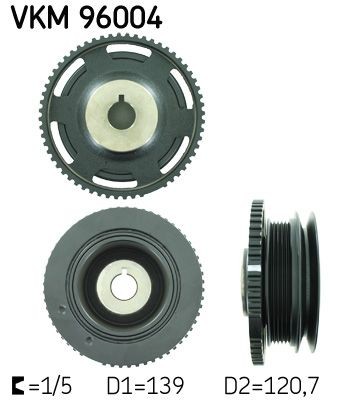 SKF Crankshaft pulley Article number: VKM 96004 cheaply