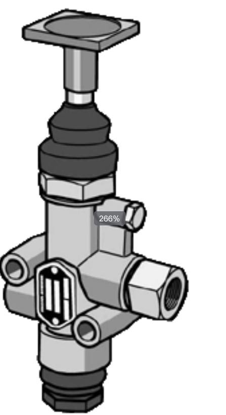 KNORR-BREMSE Bremseventil, parkeringsbremse Varenummer: II36055 billige