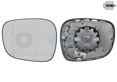 VAN WEZEL Speilglass, ytterspeil artikkelnummer: 0681865U billig