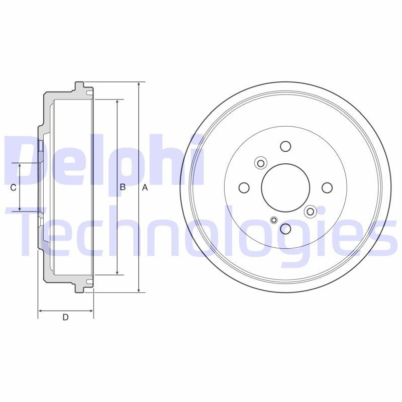 DELPHI Tambor de freno Número de artículo: BF565 a buen precio
