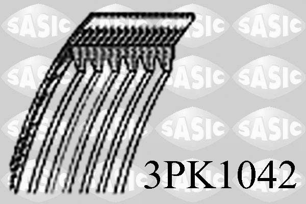 SASIC Serpentine belt Article number: 3PK1042 cheaply