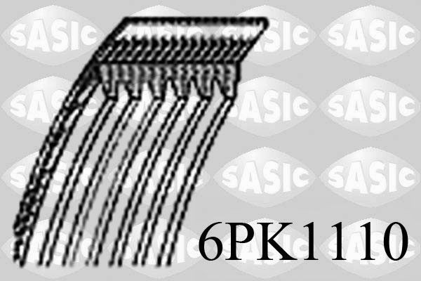 SASIC Serpentine belt Article number: 6PK1110 cheaply