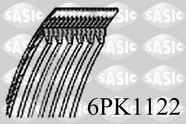 SASIC Serpentine belt Article number: 6PK1122 cheaply