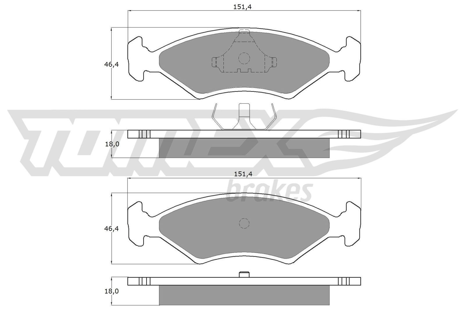 TOMEX brakes Brake pad set Article number: TX 10-28 cheaply