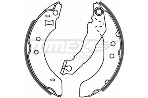 TOMEX brakes Brake Shoe Set Article number: TX 20-20 cheaply