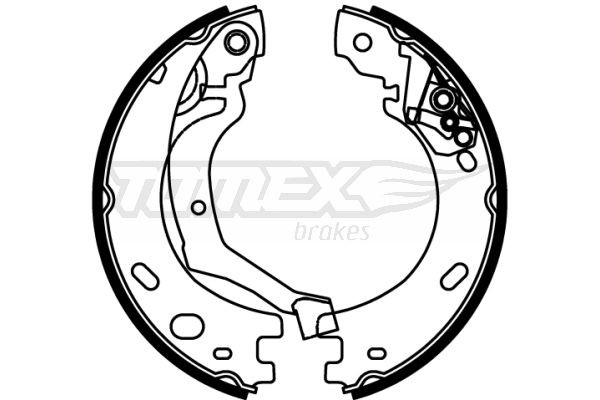 TOMEX brakes Brake Shoe Set Article number: TX 22-22 cheaply