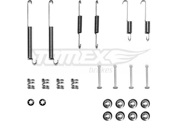TOMEX brakes TX 40-26 Lisakomplekt, Piduriklotsid TWINGO 1.2 58 HP Bensiin 2012
