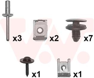 VAN WEZEL Mounting Kit, mud guard Article number: 0925796 cheaply