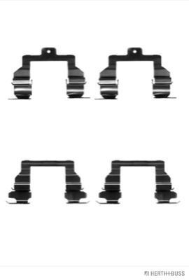 HERTH+BUSS JAKOPARTS J3662026 Accessory Kit, disc brake pads AVENSIS 2.4 VVT-i (ACM21) 156 PS Petrol 2009