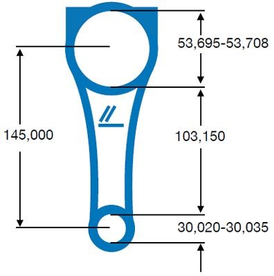 IPSA CO005000 Connecting Rod EXPERT 2.0 HDi 163 PS Diesel
