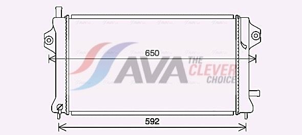 AVA COOLING SYSTEMS MT2270 Hűtő, hajtóakkumulátor OUTLANDER Plug-in Hybrid (GG2W) 200 LE Benzin/elektromos