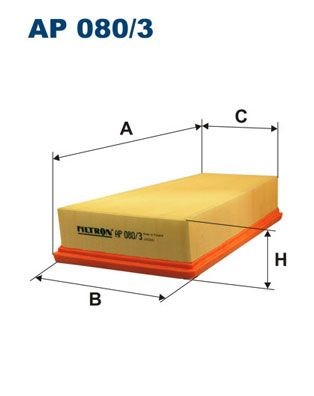 FILTRON Air filter Article number: AP 080/3 cheaply