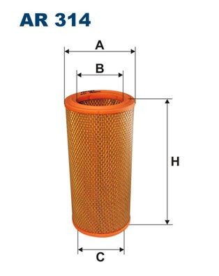 FILTRON Gaisa filtrs raksta numurs: AR 314 lēti
