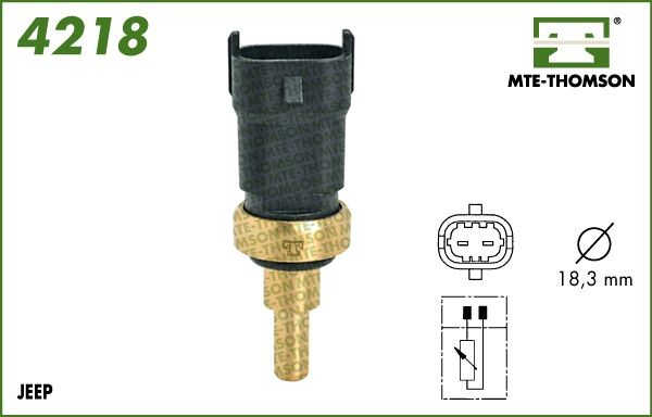 MTE-THOMSON Sensor, kølevæsketemp. Varenummer: 4218 billige